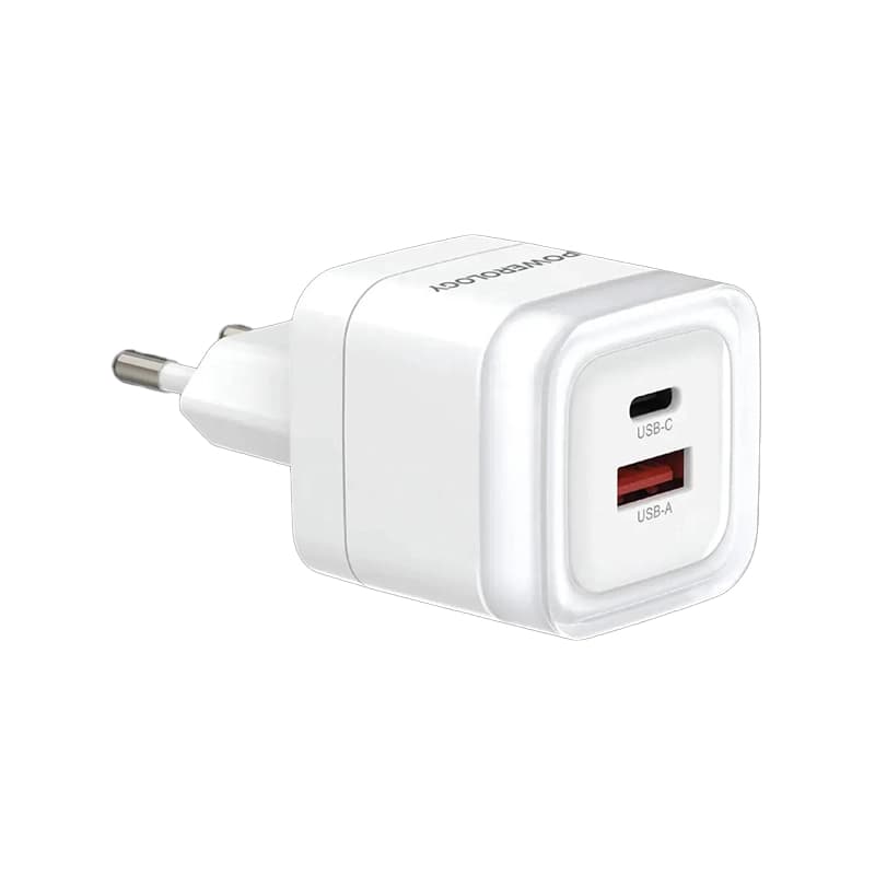 آداپتور پاورولوژی مدل POWEROLOGY LUNEX SERIES DUAL-PORT FAST CHARGING PWFC554E