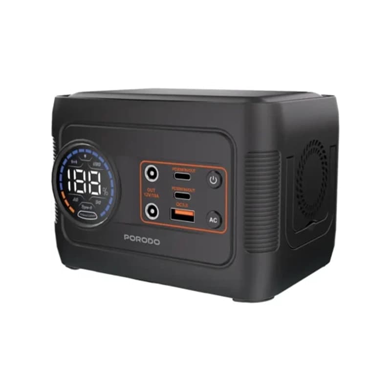 پاور استیشن 150W پرودو مدل PORODO PORTABLE POWER STATION PDD150GYBK