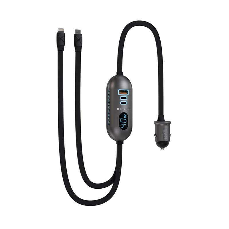 شارژر فندکی 84W لِولو مدل LEVELO POLIX FAST CAR CHARGER