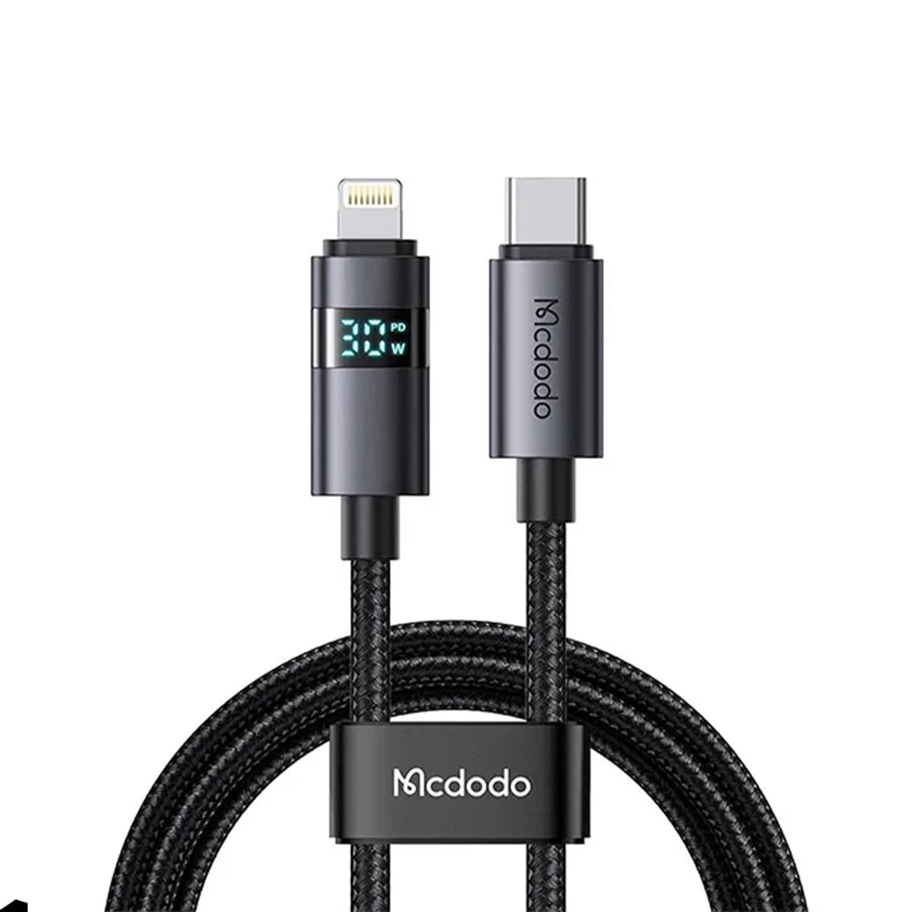 MCDODO CABLE WHIT HORIZONTAL LED DISPLAY USB-C TO LIGHTNING 36W CA-657