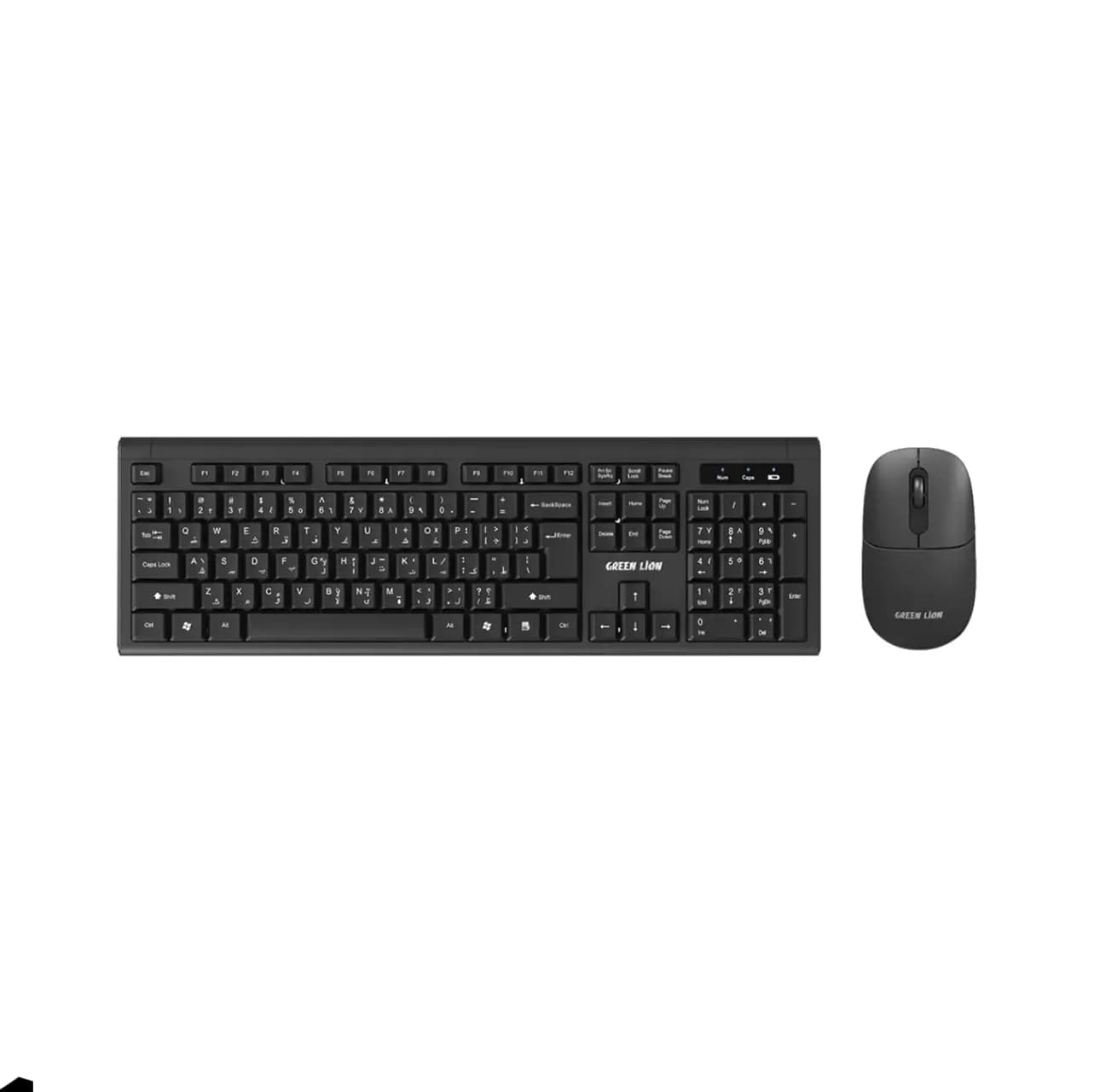 ست موس و کیبورد گرین لاین مدل GREEN LION WIRELESS KEYBOARD & MOUSE GKM-200