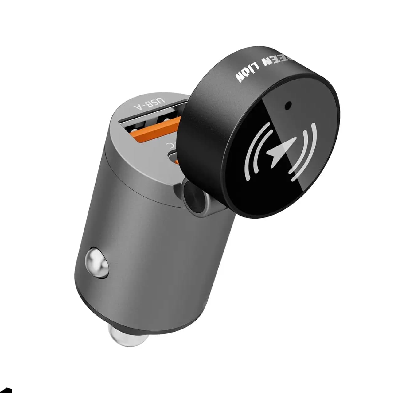 شارژر فندکی و ردیاب گرین لاین مدل GREEN LION TRACKER DUAL PORT CAR CHARGER GL-CC15