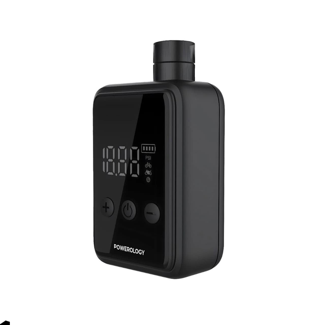 POWEROLOGY SUPER COMPACT TIRE INFLATOR P25CMAPBK Bicycle and Motor Air Compressor
