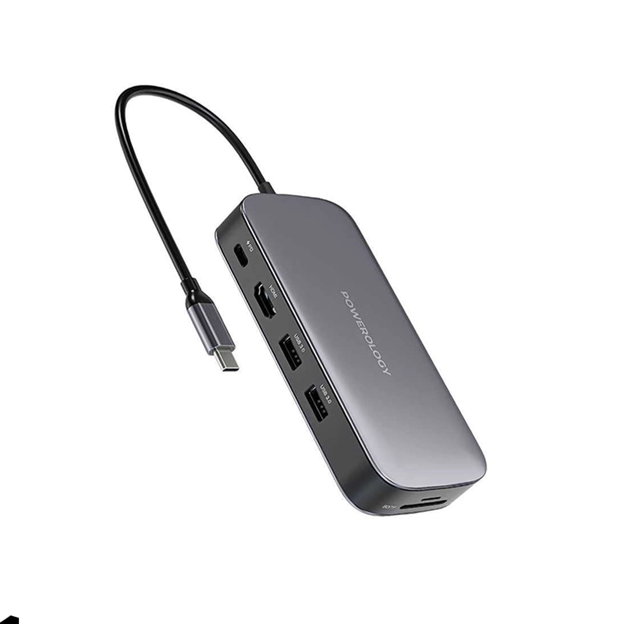 POWEROLOGY 512GB USB-C HUB/SSD DRIVE PWSDHB512
