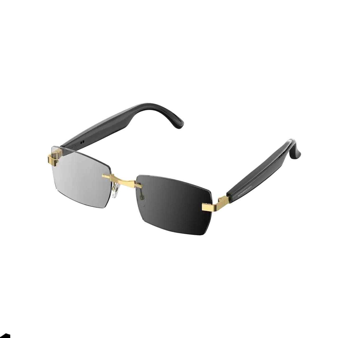 عینک آفتابی فتوکرومیک هوشمند پاورولوژی مدل POWEROLOGY CANNES SMART AUDIO SUNGLASSES PWHY1006GDBK
