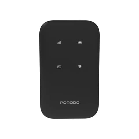 مودم وایفای همراه جیبی پرودو مدل PORODO 4G LTE | WIFI 6 PD-LFST132-BK