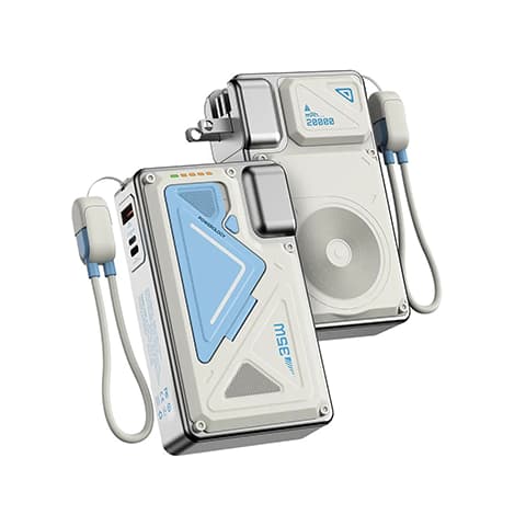 پاوربانک وایرلس و شارژر دیواری 20000 میلی آمپر پاورولوژی مدل POWEROLOGY WALL CHARGER MAGSAFE POWER BANK PPBMH104WH