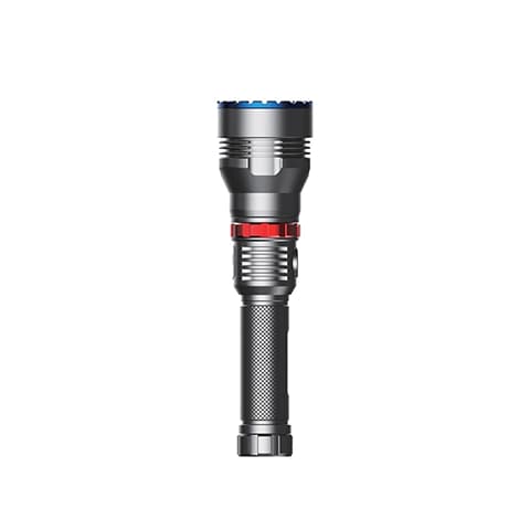 چراغ قوه حرفه ای ضد آب پاورولوژی مدل POWEROLOGY LED FLASHLIGHT 4000MAH WATTERPROOF PPBCHA64-BK