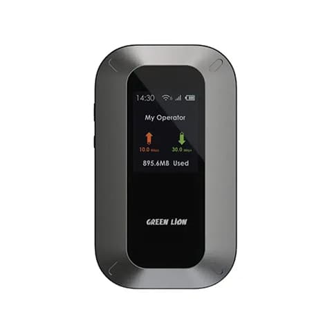 مودم سیم کارتی همراه گرین لاین مدل GREEN LION PORTABLE MIFI ROUTER 4G LTE/3G GNMIFI6RTRBK