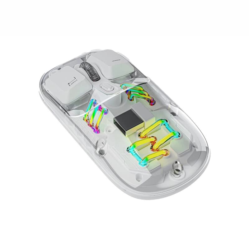 موس بیسیم شفاف پرودو مدل Porodo Transparent Dual-Mode Mouse