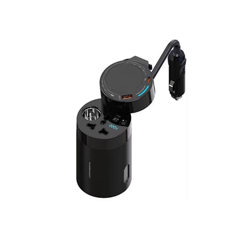 اینورتر فندکی پاورولوژی مدل POWEROLOGY 200W UNIVERSAL PWCPI200W