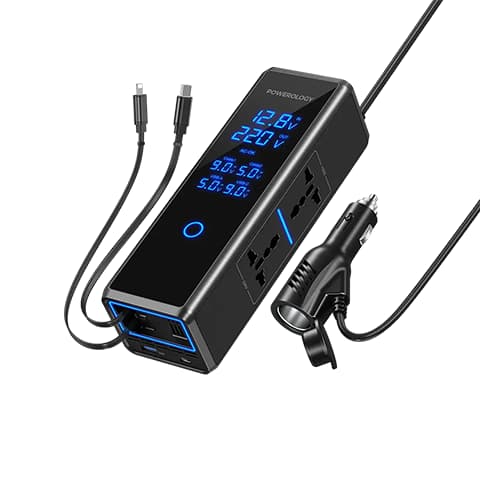اینورتر فندکی پاورولوژی مدل POWEROLOGY CAR POWER INVERTER PWCPI300WBK