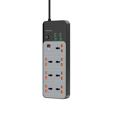 چندراهی برق 3000W پرودو مدل PORODO UNIVERSAL POWER STRIP PDFWCH099